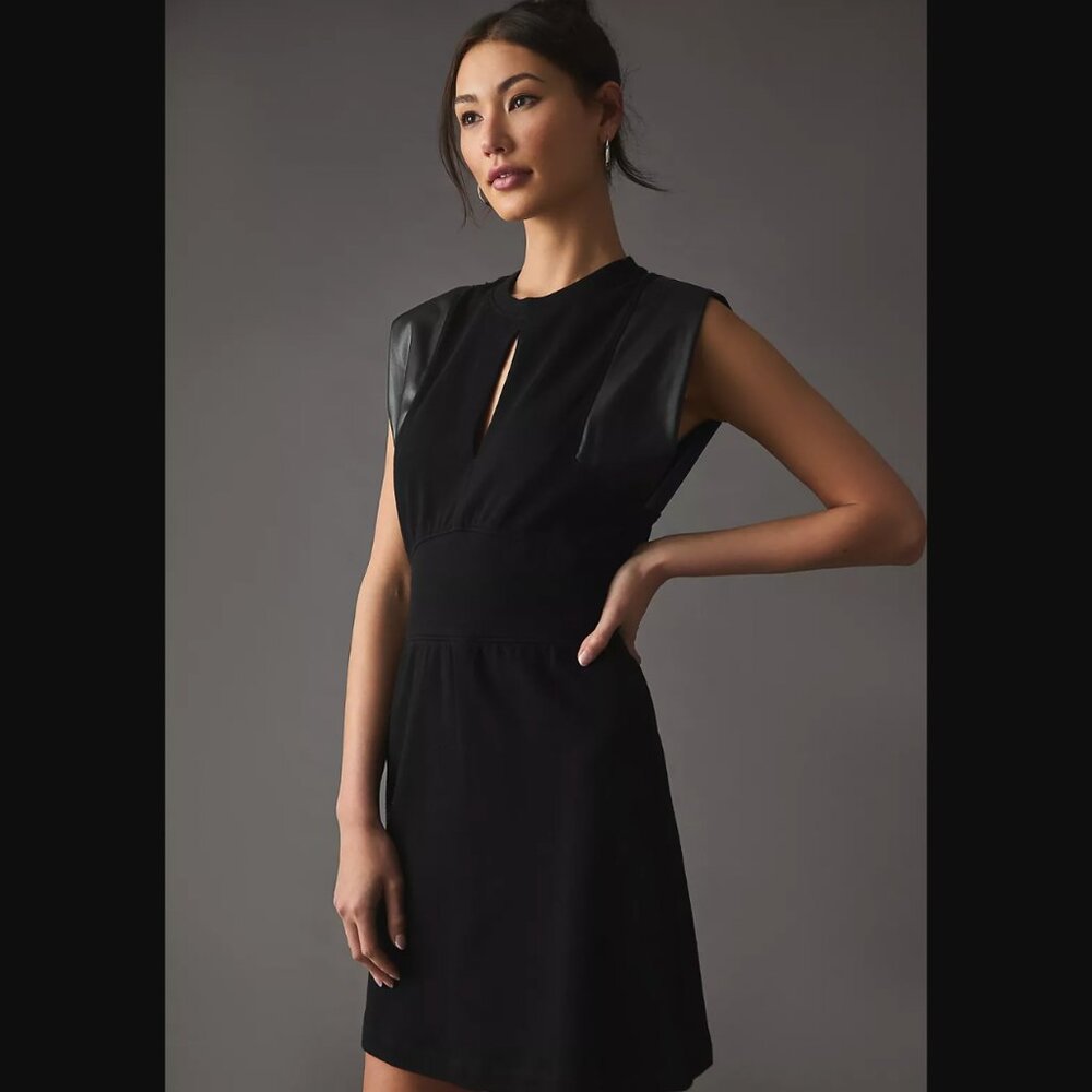 NWT Anthropologie Grey State Rue Mini Dress, Sz S